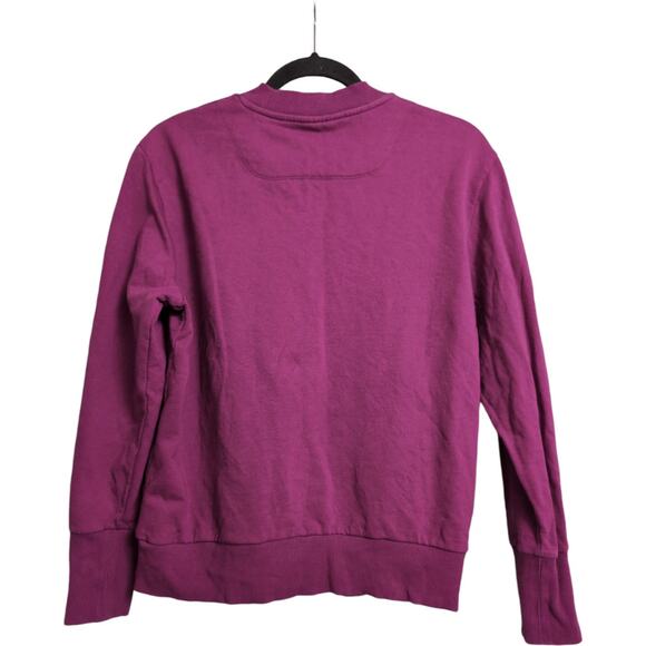 Icebreaker Purple Long Sleeve Crew Neck 200 Merino Cotton Wool Sweatshirt Size M - Picture 3 of 11